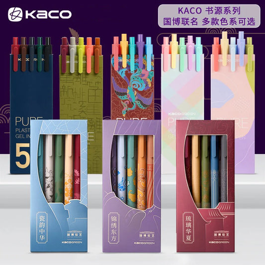 5pcs smooth gel pens